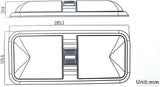 RV Lights Interior, 12 Volt Led 1000LM, Interior Fixtures 12V with Switch, Ceiling Dome Light Switch V1259-DP01-A-1377