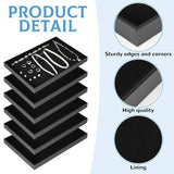 6Pack Velvet Stackable Jewelry Tray Showcase Display, Jewelry Organizer Trays for Drawers and V1107-107-44679-BLK-6PACK