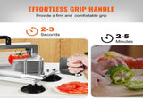 Commercial Tomato Slicer, 3/16 inch Tomato Cutter Slicer, Stainless Steel Heavy Duty Tomato Slicer V952-FQQPJZTS316I23N2VV0
