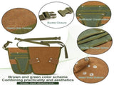 Garden Tool Bag, Wear Resistant Canvas Material, for Gardening, Construction, Woodworking and Other V1369-AZ3-W-12593