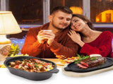 Cast Iron Bread Pan with Lid, 2-in-1 Dutch Oven Bread Baking Set for Baking Searing and Stewing, V1237-ZY-924-190