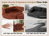 Artiss Convertible Folding Sofa Bed Orange SBED-E-FLD03-2S-OR-AB