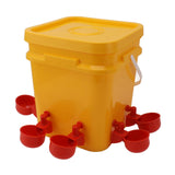Automatic Chicken Waterer Cup with 12L Handheld Barrel Poultry Drinking Equipemnt for Goose Duck V1294-YM0706-3111230182714