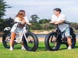 VALK Electric Fat Tyre Cruiser Bike, Step-Through eBike with Throttle, Tektro Hydraulic Brakes, V219-BIKFATVAF5KA