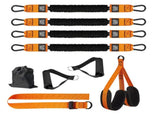 Orange Heavy Duty Pull-Up Assist Strap System With Foam Handles - Adjustable Resistance V888-ELOSUNG39405