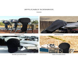 Black 420D Waterproof & UV Resistant Full Outboard Motor Cover, Marine Engine Dust & Dirt Protector V1221-XM-CWJQZ-001