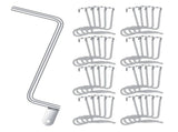 Fence Wire Tightener Tool with 1 Tighteners Handle Tensioner Steel Stretcher 31 Pieces V1192-AZ-W-22865
