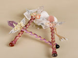 Handmade Crystal Wand, Raw Gemstone Scepter, Natural Magic Wand Fluorite V1178-0450-MFBZY
