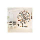 Wall Stickers Tree Photo Frame 3D Diy Mural Decals Arts Home Decoration For Bedroom, Living ROom, V1188-MS-227-1711