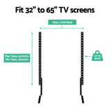 Artiss TV Stand Mount Bracket for 32"-65" Universal Pedestal Tabletop Desktop TV-MOUN-B02-BK