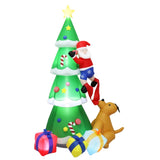 Santaco Inflatable Christmas 2.4M Xmas Tree Santa Claus INFL1055