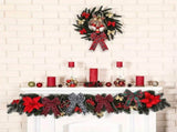 Christmas Buffalo Plaid Ribbon Wired Edge 5 Yard Plaid Burlap Ribbon Christmas Checked Burlap Ribbon V1369-AZ3-W-12449