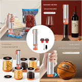 Multi-Function Handheld Electric Vacuum Sealer & Inflator Kit - For Food Bags, Jars, Wine & V888-ELOSUNG35778