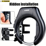 bicycle lock, two-way installation, bike security, high-quality bike lock, anti-theft lock, V1102-140-BLA-70523