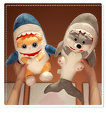 Soft Shark Corgi Dog Plush Toy, Cute Inu Shark Plushie Hugging Doll Plush Pillow Stuffed Animal for V1192-AZ-W-15238