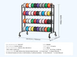 3D Printer Filament Storage Rack, 4 Tier Heavy Duty Storage Shelf, Rolling Filament Spool Holders V952-3DDYSNJYDSSCMA4RR001V0