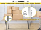 Hairpin Table Legs 40 inch, Set of 4 DIY Desk Table Legs 3 Rods Heavy Duty V952-TZZT4PCS40YC3G001V0