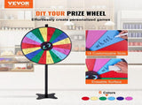 36 inch Spinning Prize Wheel, 18 Slots Spinning Wheel, Roulette Wheel with a Dry Erase and 2 V952-CJZLJP36YCLD348OOV0