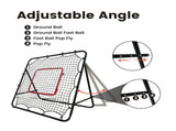 1m Football Rebounder Soccer Training Kickback Target Bounce Wall Detachable Metal Frame and PE V985-SPORTSREBOUNDER
