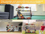 Social Hike Sports Equipment Storage Organiser Trolley on Wheels - Garage Basket V238-SUPDZ-40865350516816