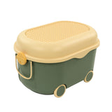 Toy Storage Box Multi Purpose Cute Duck Cover Plastic Clothes Organize Box with Wheel for Children V1294-YM0523-3117220062713