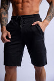 HARD HITTERS SLIM FIT TERRY SHORTS BLACK MEDIUM V697-SLIM-FIT-TERRY-SHORTS-BLACK-MEDIUM