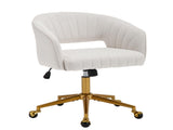 Velvet Home Office Chair- Beige V226-SW8848BG