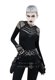 Steampunk PU Leather Waist Adjustable Waist Size with Rivet Detailing, Versatile as a Retro Leg V1232-SYB001