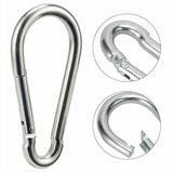 4.7 Inch Carabiner Clip Heavy Duty Large Carabiner Spring Snap Hook Steel Clip Quick Link Buckle V1369-AZ3-W-22324