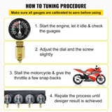 Fuel Vacuum Carburetor Synchronize Tool Kit Fuel Vacuum Carburetor Synchronizer carb sync Gauge Set V952-B100132SLZKB00001V0