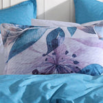 Logan and Mason Teagan Lilac Cotton-rich Percale Print Quilt Cover Set King V442-LED-QUILTCS-TEAGAN-LILAC-KI