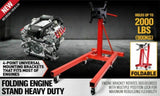 Heavy Duty Engine Stand Workshop Car Auto Folding Crane Hoist 900kg Loading V465-SDY-65320