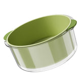 Double Layer Drain Basket Separate Design Foldable Fruit Vegetable Wash Storage Basket for Kitchen V1294-YM0901-3117230433211