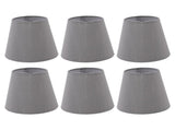 6 Pcs Cloth Lamp Shade Good Light Transmission E14 Candle Bulb Lamp Cover Classic Fabric Lampshade V1294-YM0718-3119220085211