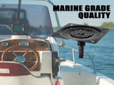 Boat Pedestal Boat Base Mount Plate 2-3/4Inch Steel Pin with Spring for 3/4inch Boat V1369-AZ3-W-11341