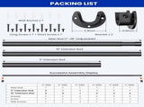 17-52"Closet Rods for Hanging, Stepless Adjustable Metal Closet Rod, 1.3 Inches Heavy Duty V1107-127-23483-GLD3