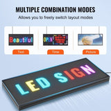Programmable LED Sign, P6 Full Color LED Scrolling Panel, DIY Custom Text Animation Pattern Display V952-XGSGDBZP40X1OLUIUV3