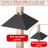 Metal Squirrel Baffle Post, Squirrel Proof Baffles Bird Feeder Poles, Outdoor Squirrel Guard V1370-AZ4-07528