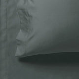 1000TC Ultra Soft Single Size Bed Charcoal Flat & Fitted Sheet Set V493-ASS-11