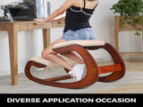 Ergonomic Kneeling Chair Wooden Neck Pain Relief Relieve Fatigue Wood Stool V952-DNGDSHTSKJ0000001V0