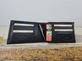 Leather Phone Wallet - Black V197-MMAWB-1386