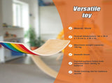 Wooden Wobble Balance Board for Kids Toddlers Adults V63-842171