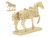 Golden Horse Decor Animal Art Horse Figurine and Statue Ornament for Home Office V1294-YM0717-3115220076911