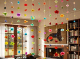 12 Pcs 5.9 ft Wildflower Garland Pre Strung, Extra Long Design, No Maintenance Needed, Soft and V1369-AZ3-W-12157