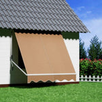 Instahut Window Fixed Pivot Arm Awning Outdoor Retractable Canopy 2.1X2.1M Beige AWN-B-FIXED-PS-21-BEIGE