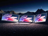 Devanti Triple Portable Monitor Laptop Screen Extender 15.6" Dual Display FHD IPS PM-S10-SI