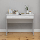 ODESSA DESK - WHITE - SLIM - OVAL BLACK V164-ECS14T05B