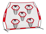 1828.8x1828.8mm Football Trainer Throwing Net, Training Throwing Target Practice Net with 5 Target V952-GLQW66YC5KXWU4Z09001V0