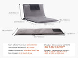Floor Chair, 6-Position Adjustable Meditation Chair with Back Support, Folding Sofa Chair for V952-DBYQBKWFS000DD52CV0