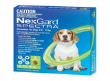 NexGard Spectra Dogs 7.6-15kg 6pk NEXGARD-WNGSM6